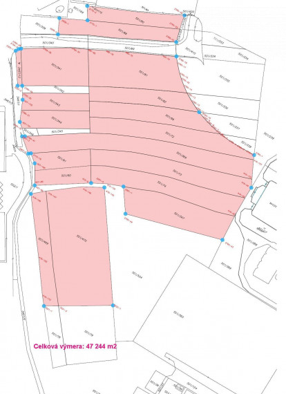Predaj pozemkov pri Optime Košice 43716 m2