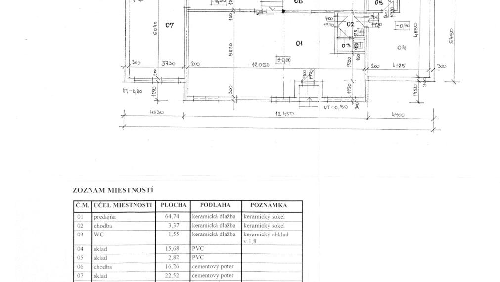 Práčovňa - OC Laborec  ,  127m2