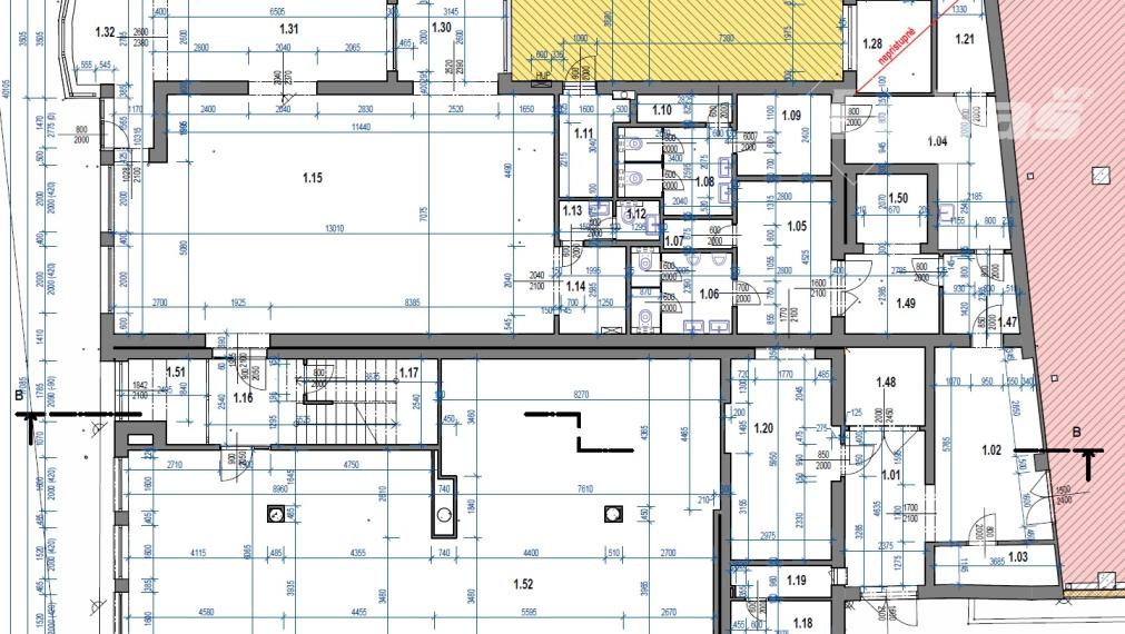 Nebytové priestory areál Domoss , Piešťany 1.NP 159m2 , 2.NP 274m2, 3.NP 380m2